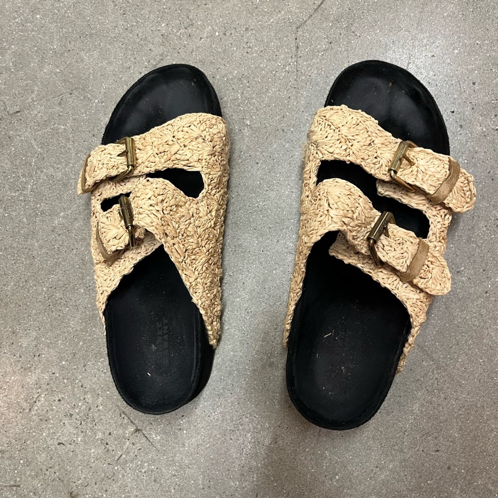 Isabel Marant Natural Woven Footwear